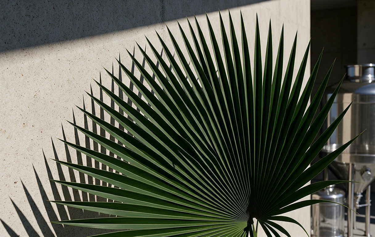Botanical structure highlighting purity and discipline